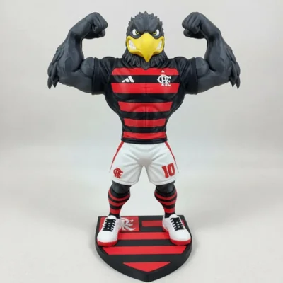 Mascote esportivo colecionável impresso em 3D
